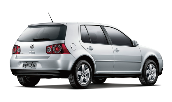 Golf 1.6 3-4 traseira prata